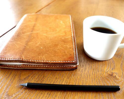 手帳コーヒー